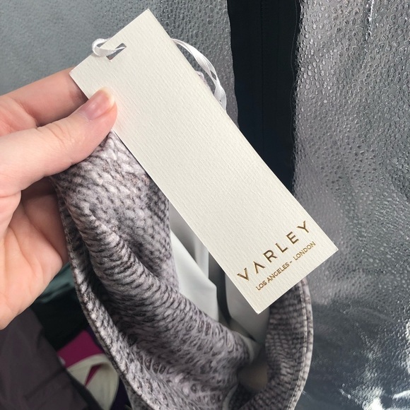 VARLEY Snake Print Leggings NWT Animal Print Stretch Athletic Pant New S Small - Picture 7 of 7